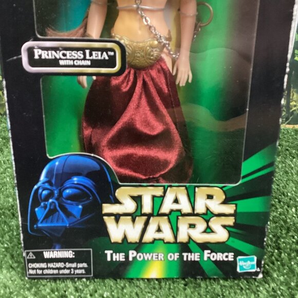 Star Wars 12" Inch Princess Leia with Chain Power of the Force 1999 NIB - Picture 3 of 8